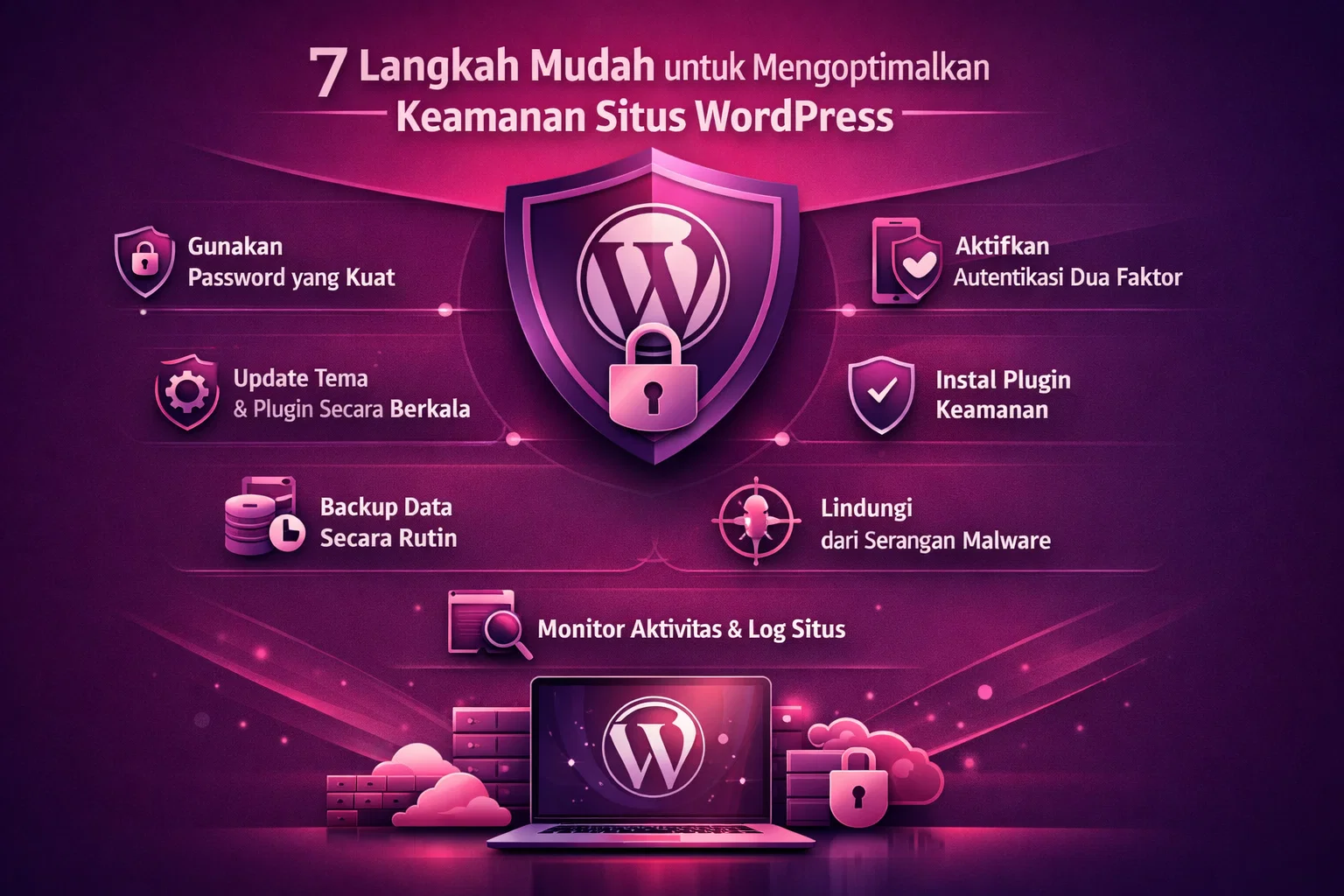 7 Langkah Mudah untuk Mengoptimalkan Keamanan Situs WordPress Anda