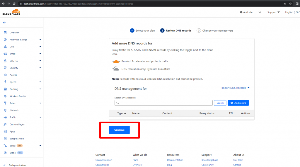 Review DNS Records