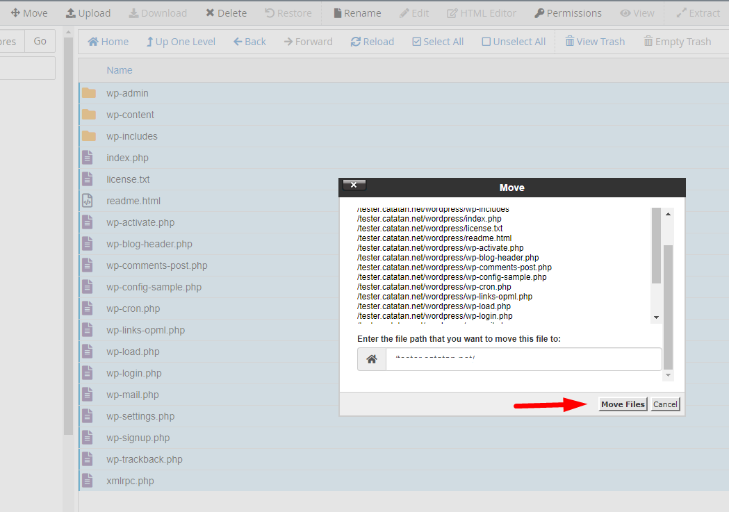 Pindahkan File