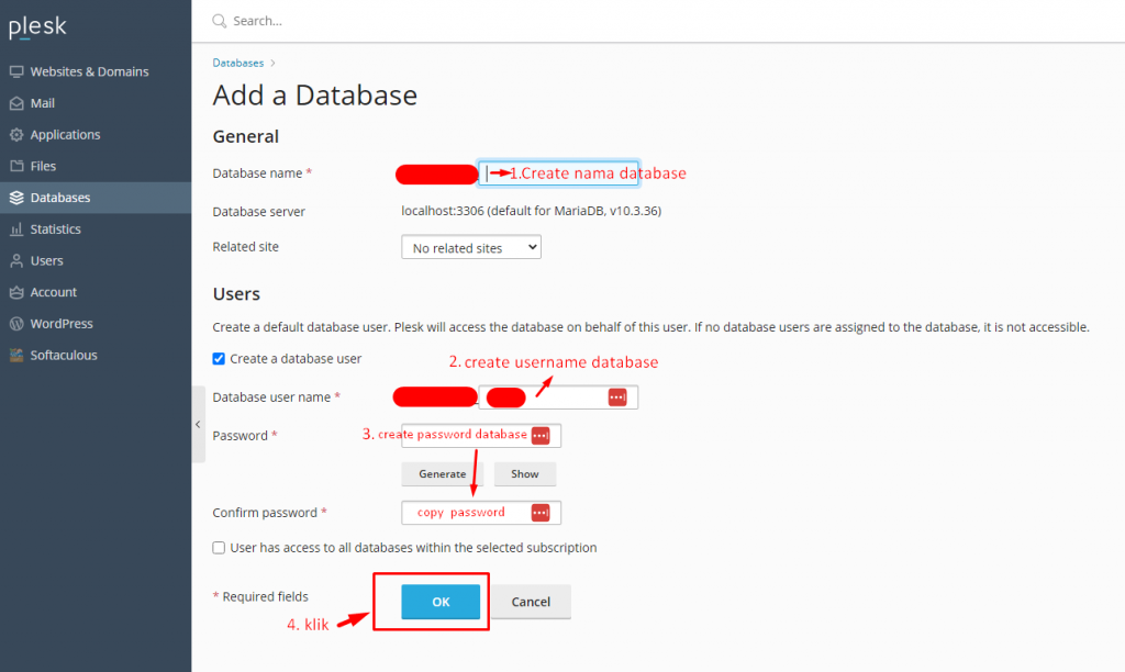 Form pengisian database