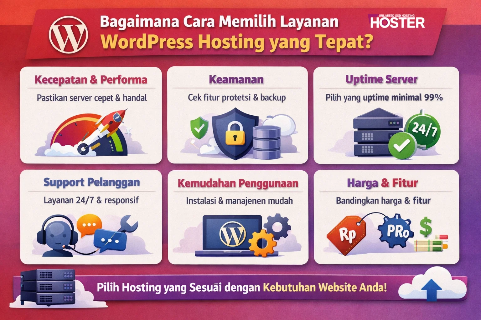 Bagaimana Cara Memilih Layanan WordPress Hosting yang Tepat?