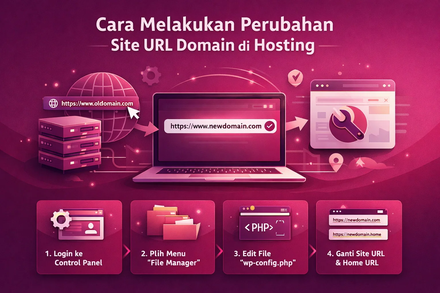 Cara Melakukan Perubahan Site URL Domain di Hosting