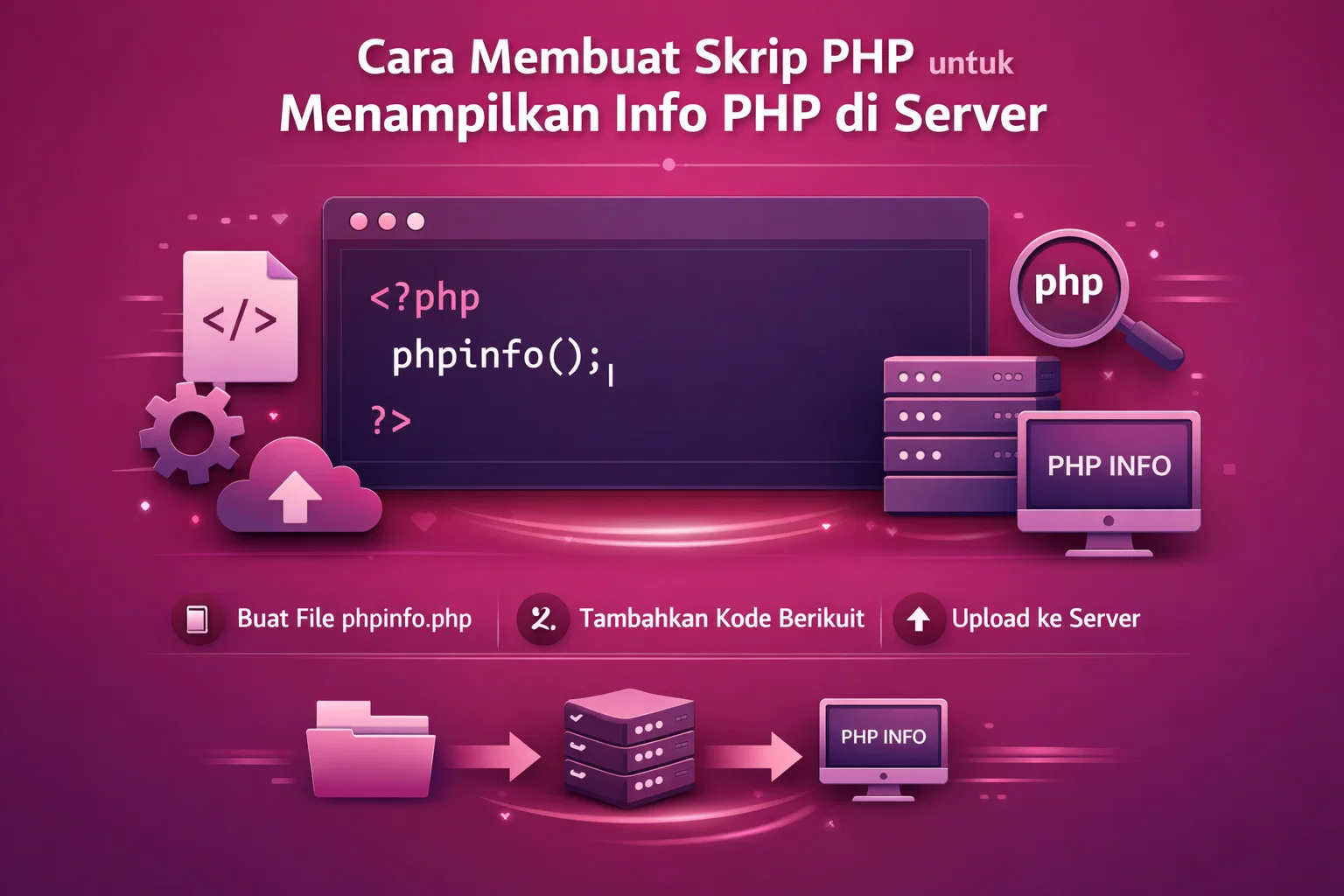 Cara Membuat Skrip PHP untuk Menampilkan Info PHP di Server