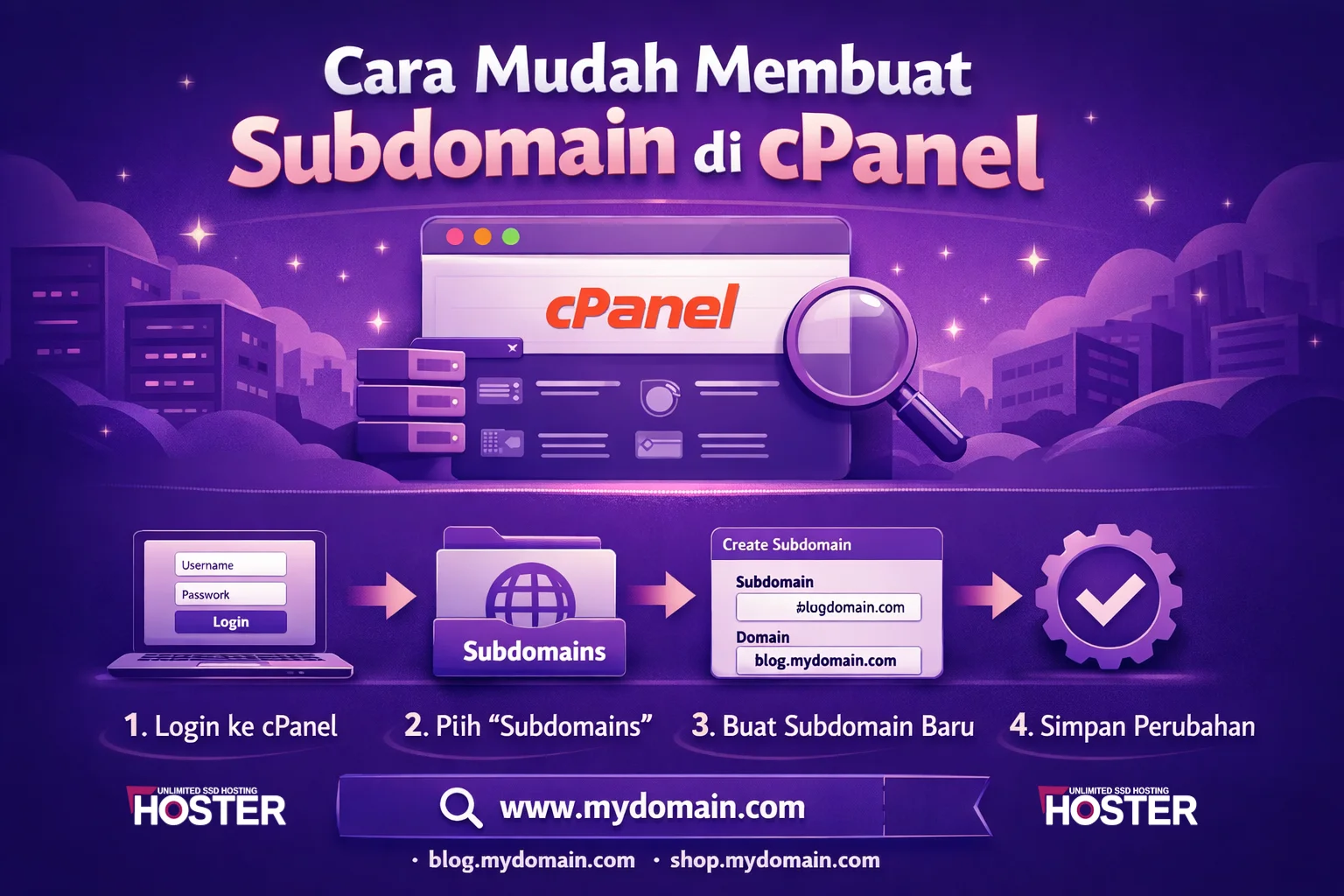 Cara Mudah Membuat Subdomain di cPanel