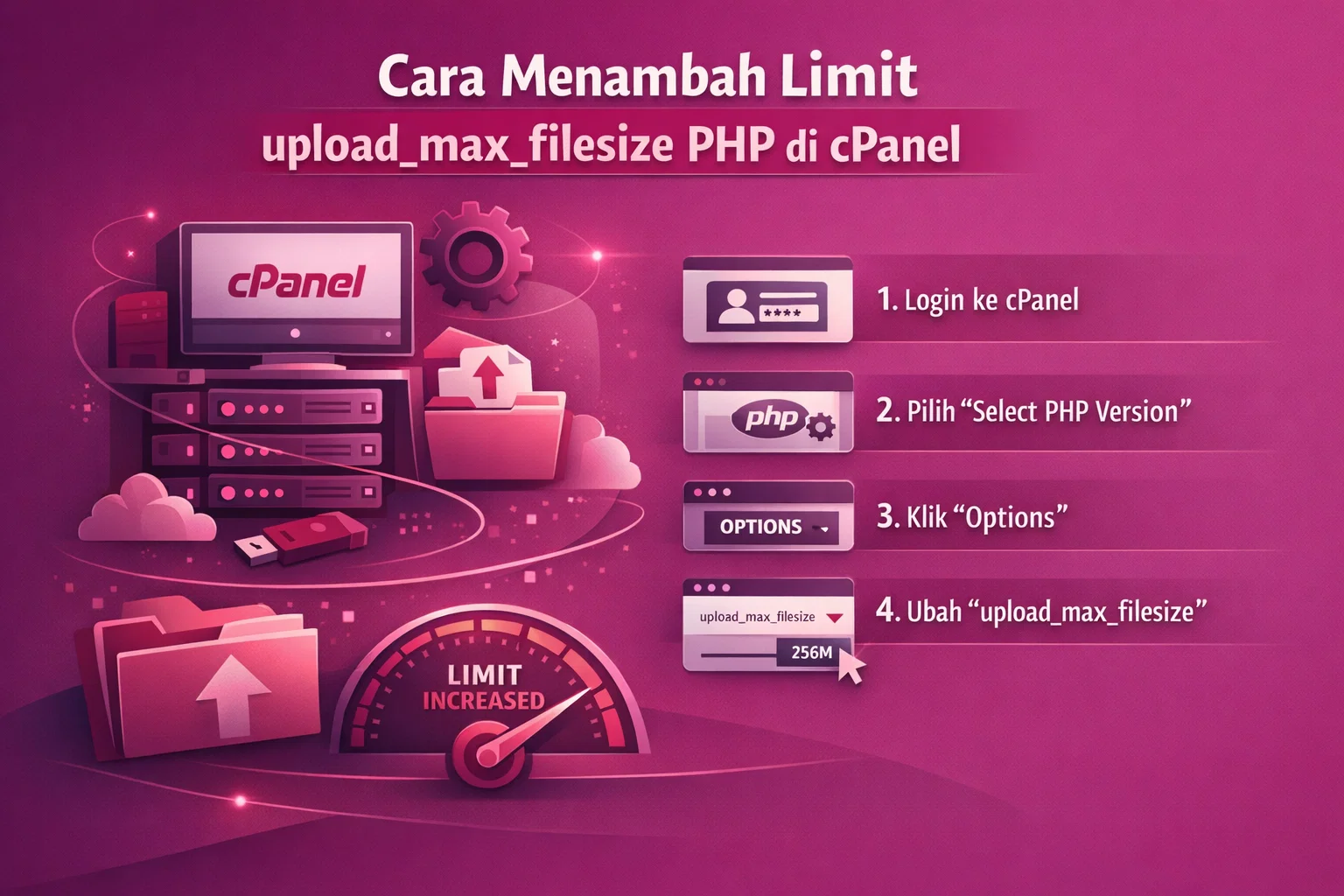 Cara Menambah Limit upload_max_filesize PHP di cPanel