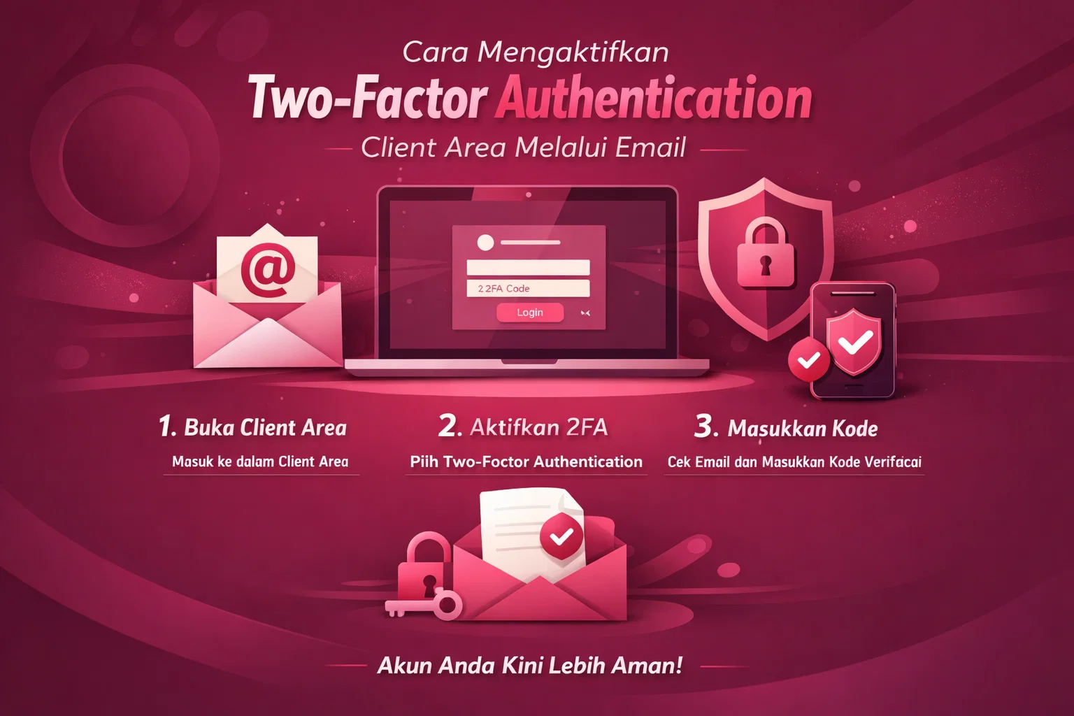 Cara Mengaktifkan Two-Factor Authentication Client Area Melalui Email