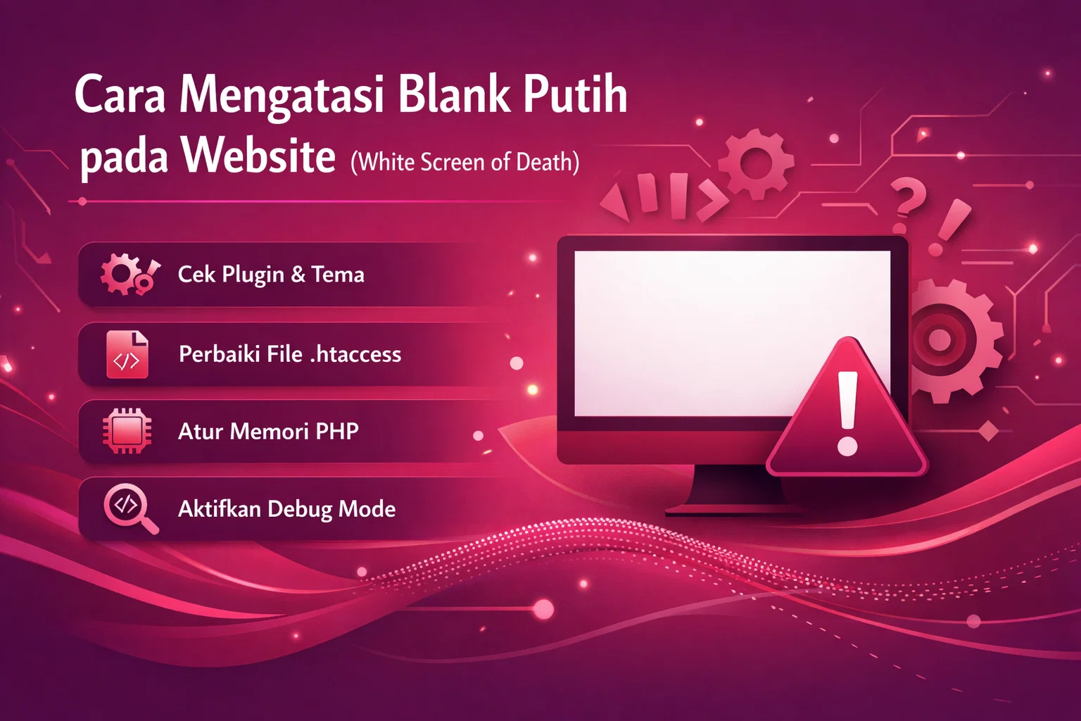 Cara Mengatasi Blank Putih pada Website (White Screen of Death)