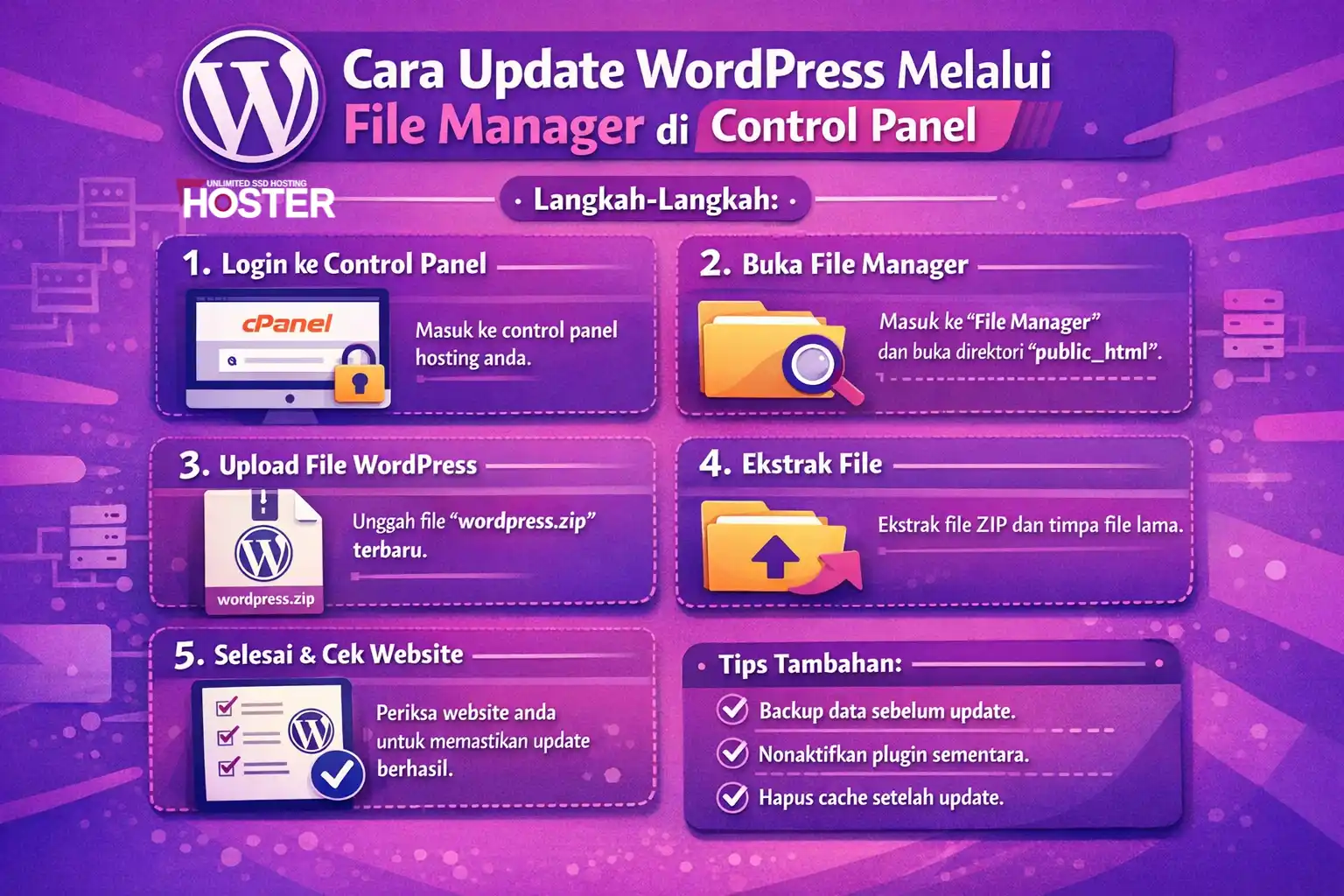 Cara Update WordPress Melalui File Manager di Control Panel