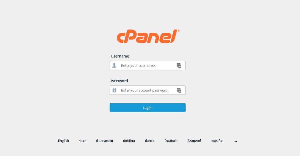 Login ke cPanel