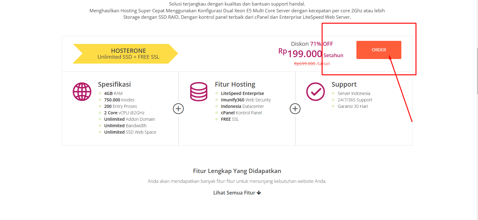 Tombol order paket